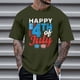 thumbnail image 1 of Tops para hombre, blusas y camisas de cuello redondo y manga corta para hombre, tops casuales de cuello redondo y manga corta con estampados especiales para hombre., 1 of 5