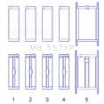 thumbnail image 2 of King Engine Bearings MB 557XP Main Bearing Fits select: 1988-2000 CHEVROLET GMT-400, 1995-2000 CHEVROLET TAHOE, 2 of 3