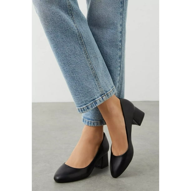 Dorothy Perkins Womens Dina Block Heel Court Shoes Walmart