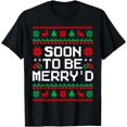thumbnail image 1 of T-Shirt de Noël Laid pour Couples Assortis - Noir - L, 1 of 4