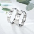 thumbnail image 4 of Anillo de acero de titanio, anillo de luna, estrella, sol, anillo de pareja, anillo de amor de acero de titanio para hombres y mujeres, 4 of 6