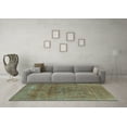 thumbnail image 3 of Ahgly Company Indoor Square Oriental Light Blue Industrial Area Rugs, 3' Square, 3 of 4