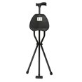 thumbnail image 3 of Wuzstar Aluminum Alloy Cane Seat 2in1 Folding Walking Stick with Seat Portable Walking Cane Seat Tripod Stool Hold 249lbs, 3 of 11