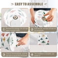 thumbnail image 4 of Ryvnso LED Bedside Table Lamp Christmas Tree Checkered Pattern Bedroom Desk Lamps Nightstand Lampshade S, 4 of 7