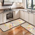 thumbnail image 3 of Kitchen Rugs Sets Of 2,Pioneer Flower Floral Print Pattern Anti Fatigue Kitchen Mat Rugs Non Slip Washable,Decorative Kitchen Floor Mats for Kitchen,Sink,Laundry,17"x47"+17"x47", 3 of 5