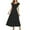 Black, variant on Uaswgudfs 2025 Women's Summer Tiered Ruffle A-Line Dress - Casual Short Sleeve with Flounce Sleeves & Boho Hem Detail Black L