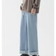 thumbnail image 4 of Pantalones de mezclilla rectos con bolsillos y estampado degradado vintage para hombre, 4 of 6