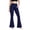 Navy, variant on Flare Leggings for Women with Pockets High Waisted No Front Seam Buttery Soft Gym Yoga Pants Tummy Control Athletic Workout Lounge Trousers