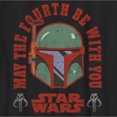 thumbnail image 2 of Boy's Star Wars Boba Fett May the Fourth Be With You Graphic Tee Black Large, 2 of 5