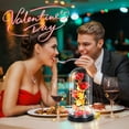 thumbnail image 6 of Oziral Red Roses Artificial Flowers with LED Light Eternal Forever Rose in Glass Dome Gifts for Her Valentines Day Mothers Day Christmas Birthday, 6 of 9
