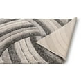 thumbnail image 5 of Well Woven Tilly Grey Geometric Stripes Thick Soft Plush 3D Textured Shag Area Rug 8x10 (7'10" x 9'10"), 5 of 7