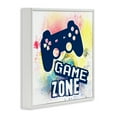 thumbnail image 3 of Stupell Industries Game Zone on Modern Splatter Quotes and Sayings Painting White Framed Art Print Wall Art, 17 x 17, 3 of 7