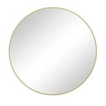 thumbnail image 3 of Wall Mirror 28 Inch Gold Circular Mirror Metal Framed Mirror Round Vanity Mirror Dressing Mirror, for Bathroom, Living Room, Bedroom Wall Decor, 3 of 7