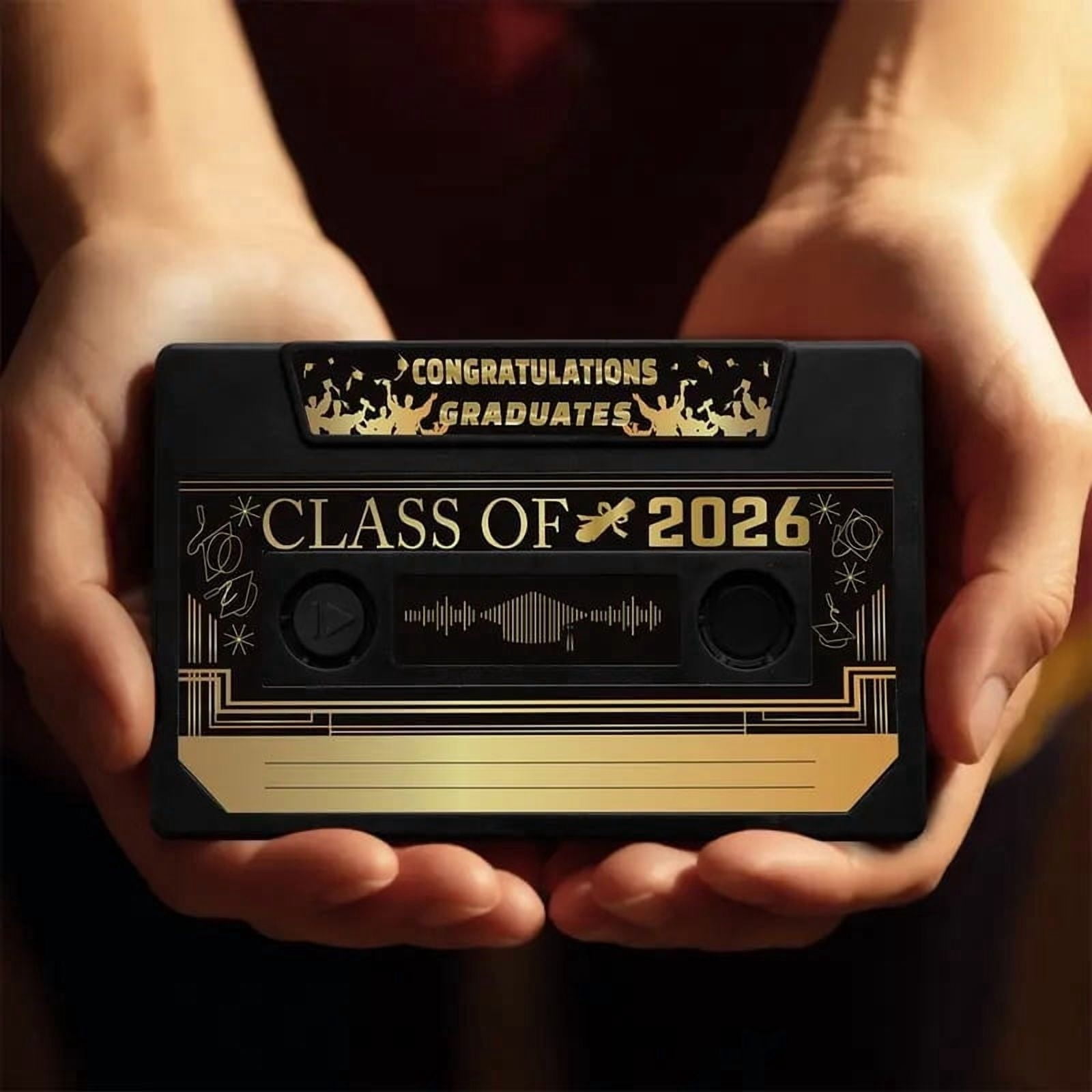 Xheghe Personalized Graduation Message Book with Audio Cards - Heartfelt Keepsake for Celebrating Graduates and Capturing Memories