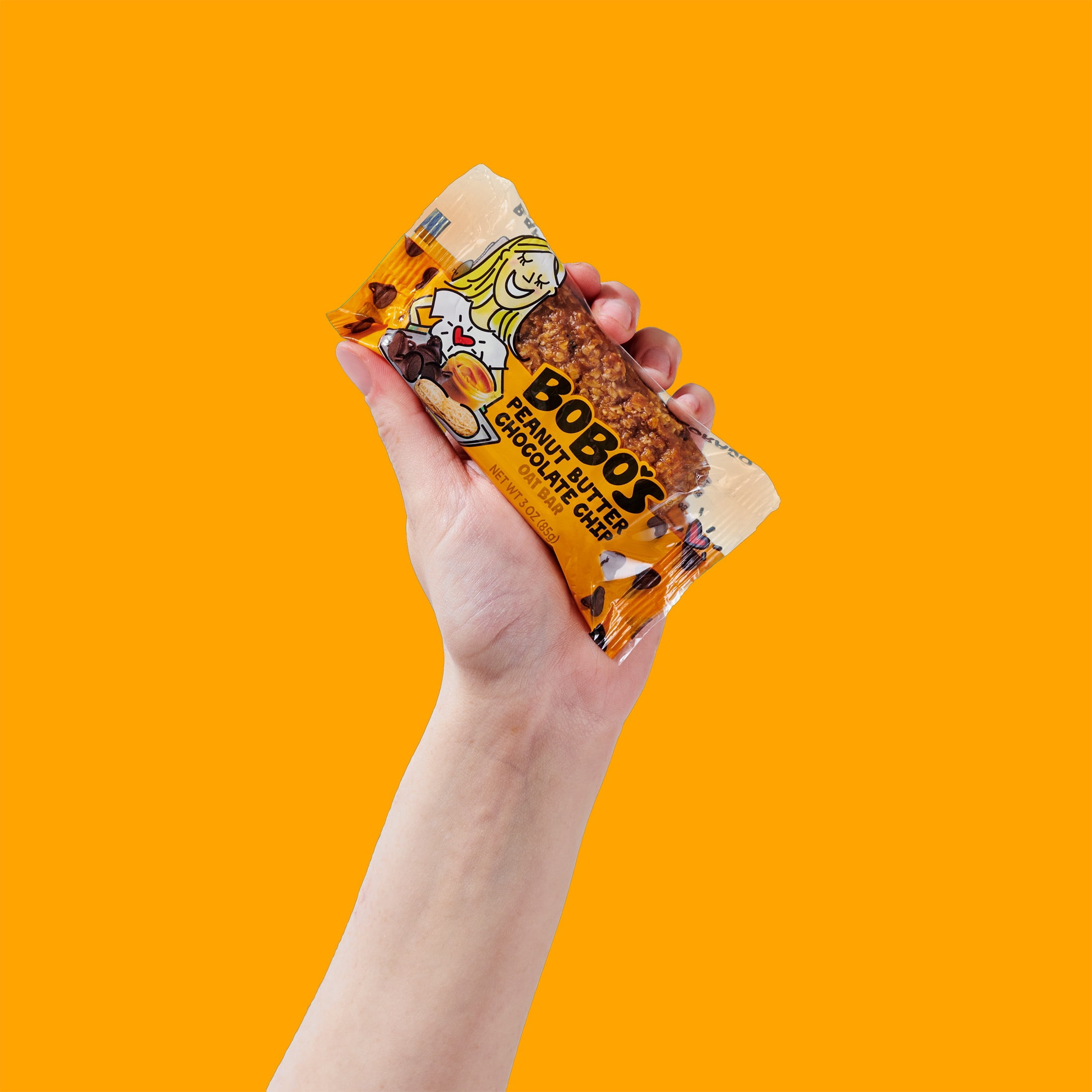 Bobo's Oat Bars, Peanut Butter Chocolate Chip, 4 pack of 3 oz Bars, Eco-Friendly Packaging