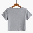 thumbnail image 4 of Pompotops Mode Décontractée Femmes Manches Courtes Col Carré Uni T-Shirt Court, 4 of 8