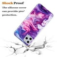 thumbnail image 3 of Dteck for iPhone 11 Pro Case,Shockproof Luxury Marble Design Pattern Soft TPU Silicone Lightweight Slim Fit Phone Cover,Purple Marble, 3 of 5