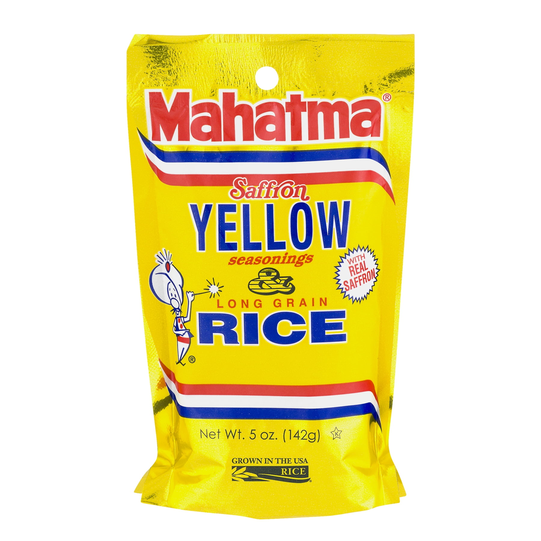 Mahatma Authentic Safron Yellow Seasoned Rice Mix 5 oz Bag - Walmart ...