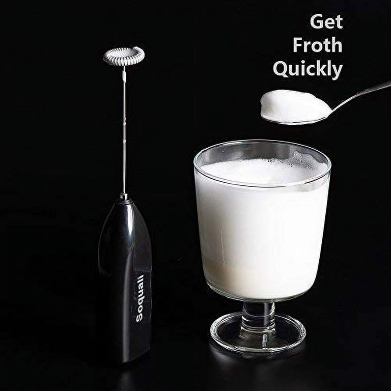 2 Pack Milk Frother Handheld Battery Operated - Electric Whisk Coffee  Frother Battery Stirrer, Hand Held Milk Foamer, Mini Mixer for Bulletproof  Coffee, Cappucc…
