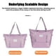 thumbnail image 5 of Bolsa de viaje grande, expandible, para gimnasio, con funda para carrito y bolsillo impermeable, para mujer, espaciosa y ligera, ideal para escapadas de fin de semana, gimnasio y playa., 5 of 8