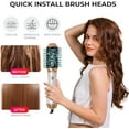 thumbnail image 4 of Glossy and Safety 6 in 1 Blow Dryer Brush, Detachable Hair Dryer Brush Air Curler Air Styler Wrap, Curly Twist Hot Curling Iron, Blow Dryer Hot Styler Negative Ion, Travel Hair Styling Tool, 4 of 9