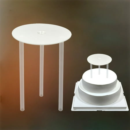 

Cake Stand Support Cake Tier Stacking Kit Tiered Cake Support Cake Stacking Dowel Double Layer Cake Stand Food Grade PP Plastic Cake Tier Supports Bracket DIY Baking Accessory 16cm