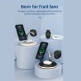 thumbnail image 4 of Phone Charging Station Wireless LED Phone Charger Type-C Universal Watch Earphone Charger, Black, 4 of 9