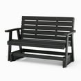 thumbnail image 3 of SimplyPoly Amish Made Signature Recycled Plastic Porch Glider, 5-Foot, Black, 3 of 3