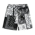 thumbnail image 1 of Men's Beach Casual Loose Fit 3D Digital Print Swim Board Shorts Surf Trunks with Pockets, 1 of 2