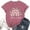 Rose Gold, variant on QHWAUAKFBN Womens T Shirts Graphic Print Crew Neck Organic Cotton Short Sleeve Tee Tshirts Top