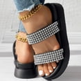 thumbnail image 4 of WILLBEST Teen Slippers Women Shoes Soft Soled Sandals Fashionable Beach Slippers with Rhinestones, 4 of 6