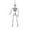 Silver, variant on 1PC Sparkling Glitter Gold Poseable Hanging Skeleton Outdoor and Indoor Decoration, Halloween Parties, Halloween Glitter Skeleton Decorations,Sparkling Glitter Silver Hanging Skeleton,4.7x15.7 Inch