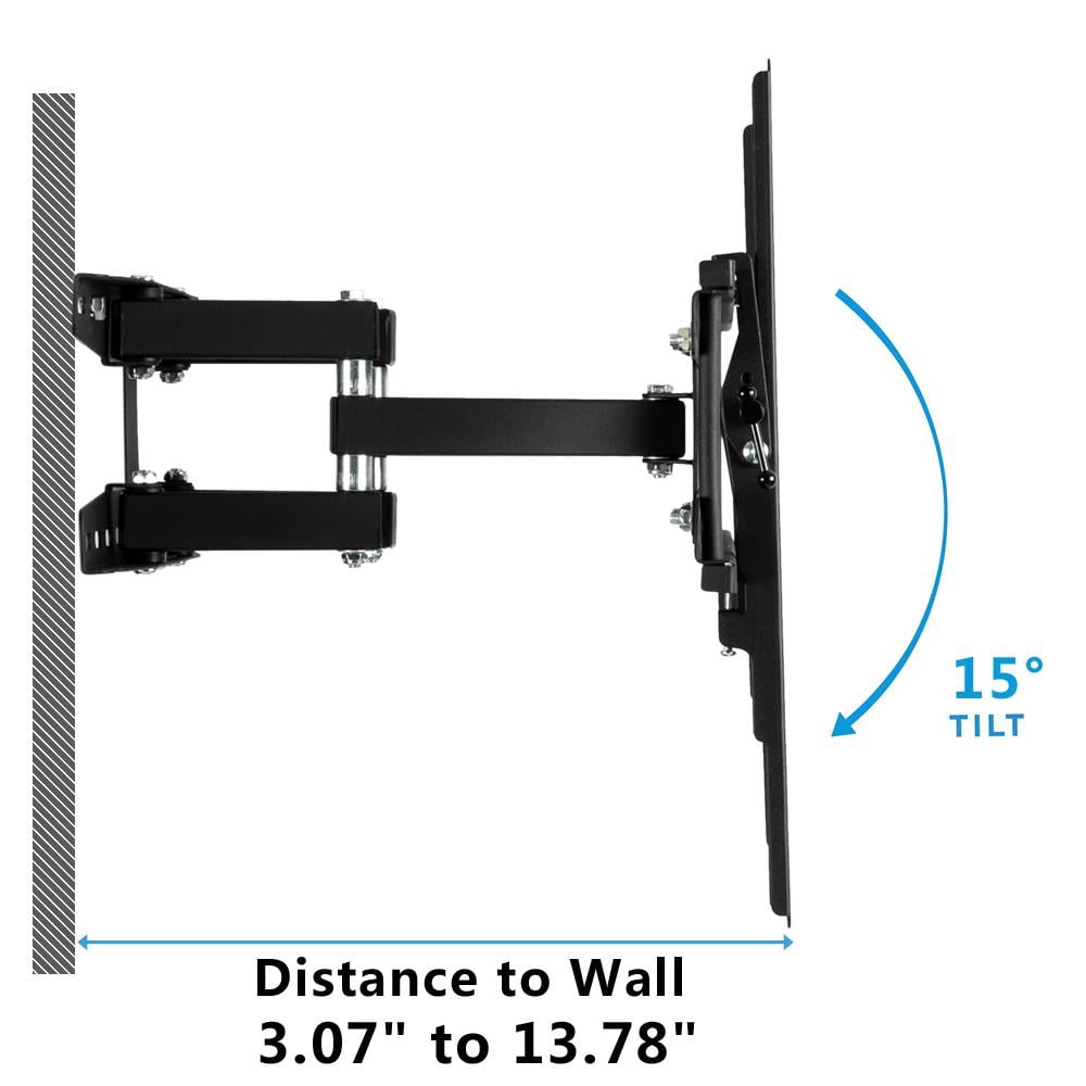 Ktaxon Full Motion TV Wall Mount Bracket Tilt Swivel 30 inch-70 inch  LED LCD Plasma Flat Black