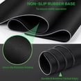 thumbnail image 4 of Large Extended Computer Mouse Pad 31.5 x 15.7 Inch BlackGreen Full Desk Mat with NonSlip Base, Perfect for Gaming, Office, and Home Use, 800x400mm Size, 4 of 6
