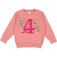 thumbnail image 2 of Inktastic 4th Birthday Party Photo Number 4 Toddler Sweatshirt, 2 of 4