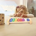 thumbnail image 2 of SUTENGDA Percussion Wooden Playset Cognitive Toy Toy Musical Instrument Marimba Keyboard Piano Xylophone Toy Child, 2 of 6