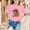 shirts for girls clearance-Pink, variant on RTKFRFLM Kids Summer Trendy Graphic T-Shirt Boys Girls Fashion Loose Fit Short Sleeve Tee Top Big Girls Summer Print Half Sleeve Shirt Soft Breathable Cotton Youth Size 4-14