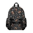 thumbnail image 3 of Football Arrow Black Pattern Backpack for School, Cute School Bag with Adjustable Shoulder Straps and Padded Back, 15.25"x11.5"x5.25", 3 of 5