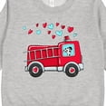 thumbnail image 3 of Inktastic Valentine Fire Truck with Cute Dalmatian and Hearts Toddler Sweatshirt, 3 of 4