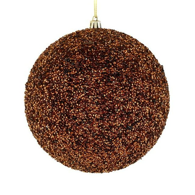 Vickerman N185776D Boule Perlée Moka de 4,75 Pouces avec Perçage 6 par Sac