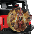 thumbnail image 3 of Lotusprinthandmade Funny Chicken Theme Spare Tire Cover With Backup Camera Hole 6 Sizes (30 in.), 3 of 7