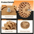 thumbnail image 5 of 3.9" Decal Remover Eraser Wheel, Sticker Remover Tool with Drill Adapter, Sticker Remover for Cars, Decal Remover for Car RV Motorcycle Window for Adhesive Sticker Pinstripe Vinyl Decals, 5 of 7