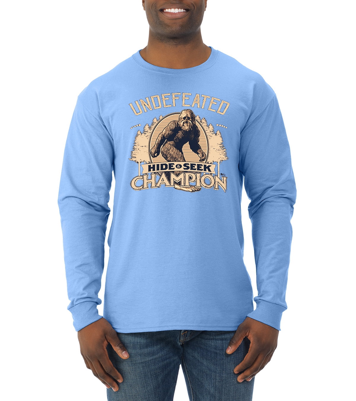 Mens Humor Long Sleeve T-Shirt, Light 