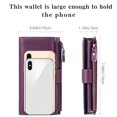 thumbnail image 4 of Women Leather Wallets RFID Blocking Clutch Card Holder Ladies Purse with Zipper Pocket, 4 of 5