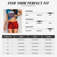 thumbnail image 2 of Athletic Shorts for Women, Ladybug Pattern Seam Womens Shorts High Waisted Sport Running Workout Gym, 2 of 8