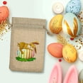 thumbnail image 4 of Easter Bunny Eggs Burlap Drawstring Pouch Bag for Easter Candy Gift Box Linen Party Favor Happy Easter Gift Bag Fillable Spring Holiday Favor, 4 of 5