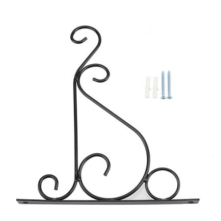 Ejoyous Plant Hanging Bracket , Iron Plant Hanger Wall Hanging Bracket Flower Hook For Home Garden Decoration 25*21cm, Iron Plant Hanger