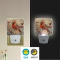 thumbnail image 5 of ALAZA Cardinal Winter Night Lights 2 Pack Plug-in Wall LED Nightlight Auto Dusk-to-Dawn Sensor Lamps, 5 of 7