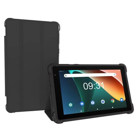 NOVOJOY 7 Inch Tablet, Tablet with Case, Android Tablet PC, 32GB Storage 2GB RAM Tablets Quad-Core Processor Android Tablet PC Dual Camera, WiFi, BT Computer Tablet.(with Tablet Cover)