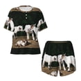thumbnail image 4 of Naloa Cute Goat Baby Women's Short-Sleeved Pajama Set, Loungewear, Summer pajamas, Breathable Cozy - 3X-Large, 4 of 9
